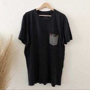 Rip Curl Black tee w pocket